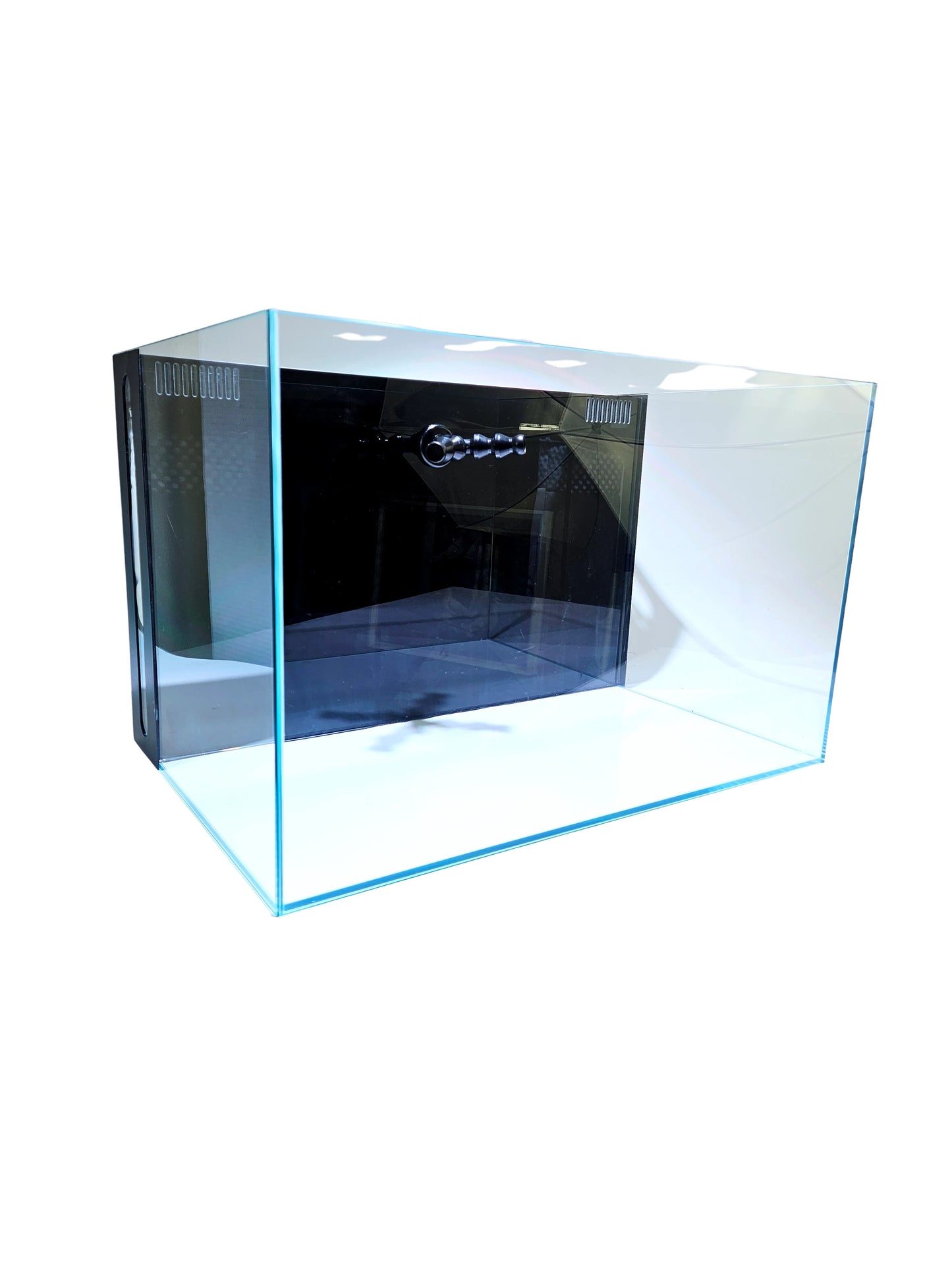 CRYSTAL 45 Degree Low Iron Ultra Clear Aquarium with Built in Back Filter