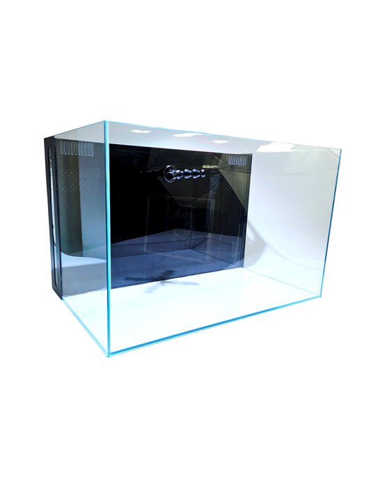 CRYSTAL 45 Degree Low Iron Ultra Clear Aquarium with Built in Back Filter